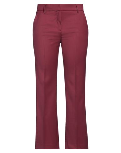 True Royal Woman Pants Burgundy Size 10 Virgin Wool, Elastane In Red