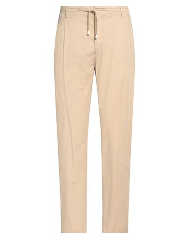 Yan Simmon Man Pants Beige Size 40 Polyester, Viscose, Wool, Elastane In Beige