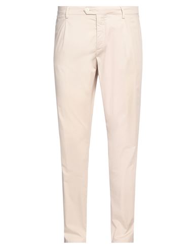 Yan Simmon Man Pants Beige Size 40 Cotton, Lycra, Elastane In Beige
