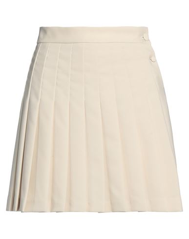 Ottod'ame Woman Mini Skirt Cream Size 4 Polyester In White