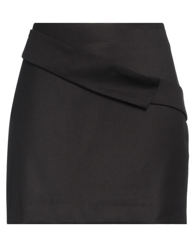 March 23 Woman Mini Skirt Black Size 4 Polyester, Viscose, Elastane In Black