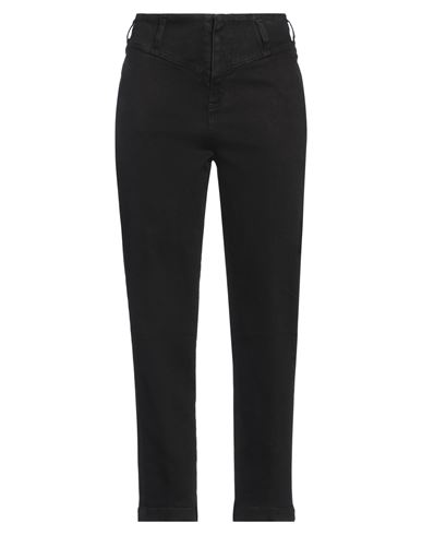 Liu •jo Woman Jeans Black Size 27 Cotton, Elastane In Black
