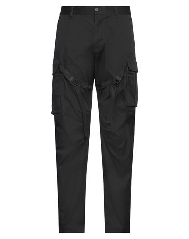 DSQUARED2 DSQUARED2 MAN PANTS BLACK SIZE 36 COTTON, ELASTANE, ALUMINUM