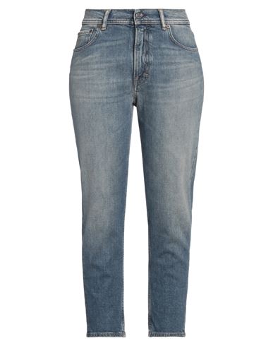 Acne Studios Woman Jeans Blue Size 30w-30l Cotton, Elastane In Blue