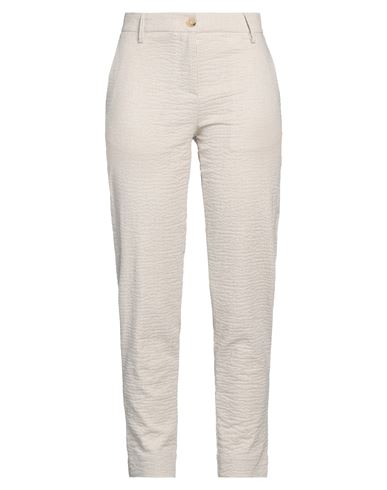 Happy25 Happy 25 Woman Pants Beige Size 10 Polyester, Cotton In Beige