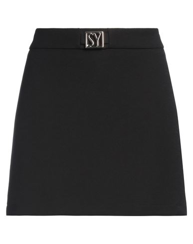 Seventy Venezia Woman Mini Skirt Black Size 6 Polyester, Viscose, Elastane In Black