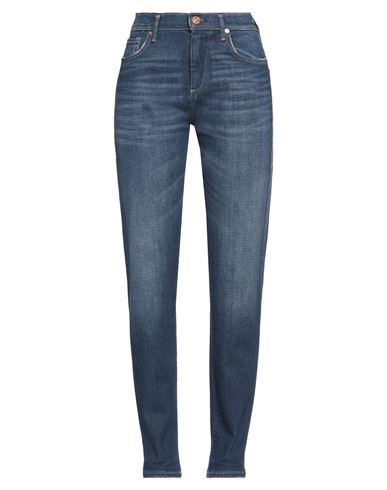 TRUE RELIGION TRUE RELIGION WOMAN JEANS BLUE SIZE 24 COTTON, ELASTANE 