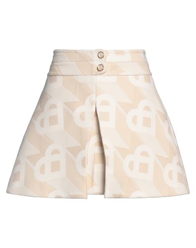Casablanca Monogram-pattern Front Slit Mini Skirt In White