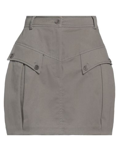 Alberta Ferretti Woman Mini Skirt Grey Size 6 Cotton, Elastane In Grey