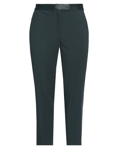 IVY & OAK IVY OAK WOMAN PANTS DARK GREEN SIZE 14 RECYCLED POLYESTER, VISCOSE, ELASTANE 