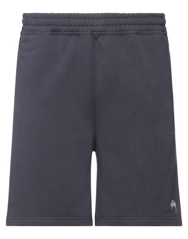 Shop Stussy Man Shorts & Bermuda Shorts Navy Blue Size M Cotton, Polyester