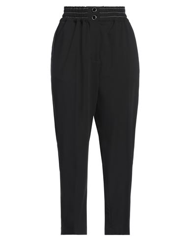 Shi.rt Milano Shi. Rt Milano Woman Pants Black Size 8 Polyester, Viscose, Elastane, Virgin Wool In Black