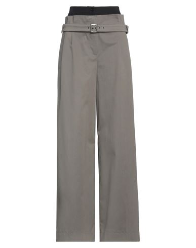 Alberta Ferretti Woman Pants Grey Size 8 Cotton, Elastane In Grey