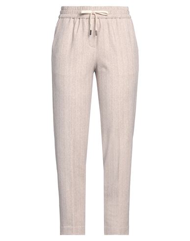 Circolo 1901 Woman Pants Beige Size 8 Cotton, Elastane In Beige