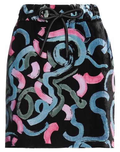 Shop Emporio Armani Woman Mini Skirt Black Size 8 Viscose, Silk