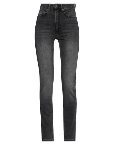 ANINE BING ANINE BING WOMAN JEANS CHARCOAL SIZE 25 COTTON, ELASTANE 