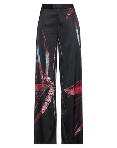 Louisa Ballou Woman Pants Black Size L Silk, Elastane