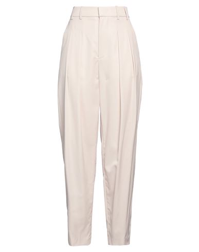 Dondup Woman Pants Beige Size 6 Virgin Wool, Elastane