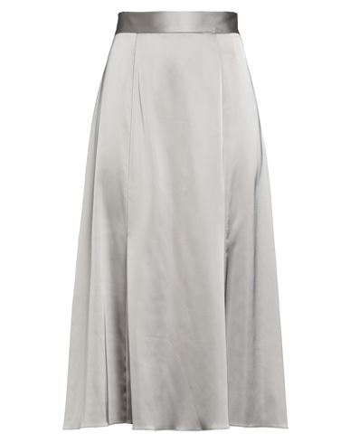 Roberto Collina Woman Midi Skirt Light Grey Size S Polyester, Elastane