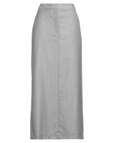 Roberto Collina Woman Midi Skirt Grey Size S Wool In Grey