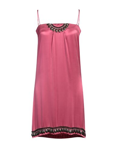 Lynn Adler Woman Mini Dress Magenta Size S Silk