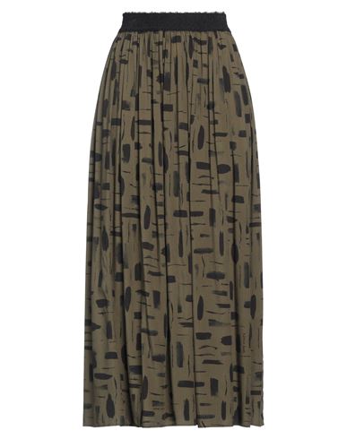 ALESSIA SANTI ALESSIA SANTI WOMAN MIDI SKIRT MILITARY GREEN SIZE 6 VISCOSE 