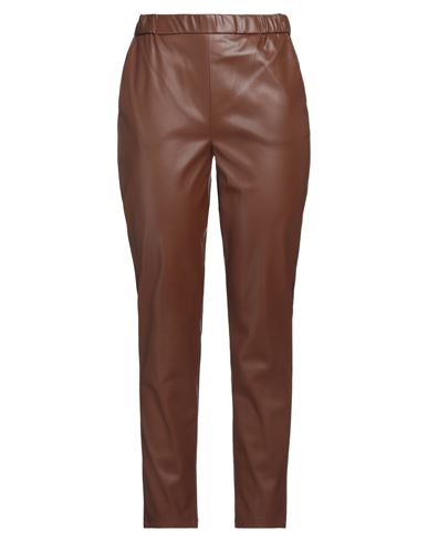 Emme By Marella Woman Pants Brown Size 8 Polyester, Polyurethane In Brown