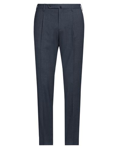 Incotex Man Pants Midnight Blue Size 38 Wool, Polyester, Elastane In Blue