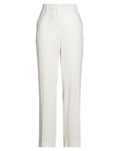 Alberto Biani Woman Pants Off White Size 8 Triacetate, Polyester In White