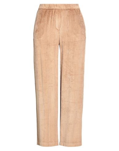 Anna Seravalli Woman Pants Camel Size 10 Viscose