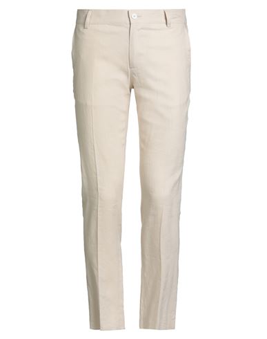Daniele Alessandrini Homme Man Pants Beige Size 30 Linen, Viscose In Sand