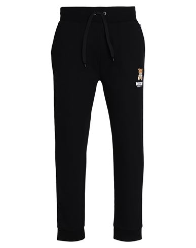 Moschino Underwear Man Pants Black Size L Cotton, Elastane In Black