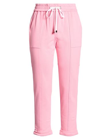 Peserico Easy Woman Pants Pink Size 6 Cotton, Elastane