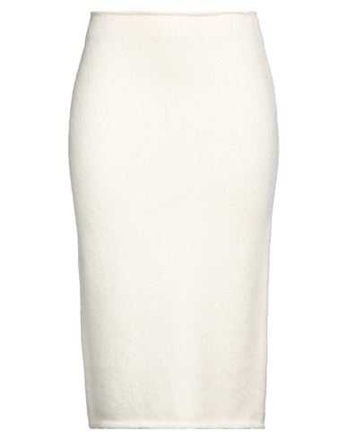 Dorothee Schumacher Woman Midi Skirt Ivory Size 4 Wool, Polyamide, Elastane In White