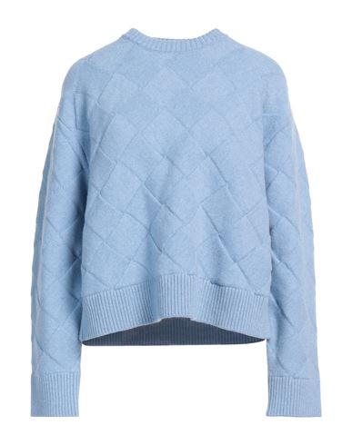 Shop Bottega Veneta Woman Sweater Light Blue Size L Wool, Polyamide, Elastane