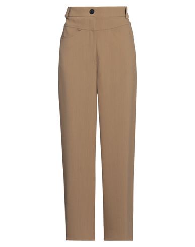 Khaite Woman Pants Camel Size 6 Viscose, Virgin Wool In Beige