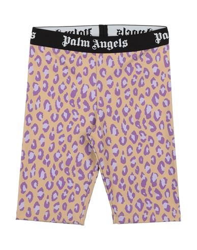 Palm Angels Toddler Girl Shorts & Bermuda Shorts Sand Size 4 Polyester, Elastane, Polyamide In Animal Print