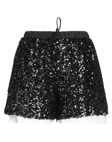Meimeij Woman Shorts & Bermuda Shorts Black Size 4 Polyester, Elastane, Cotton, Polyamide