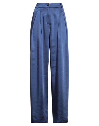 Caractere Caractère Woman Pants Navy Size 8 Polyester In Navy Blue