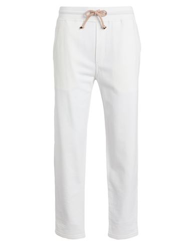 Brunello Cucinelli Man Pants White Size Xl Cotton In White
