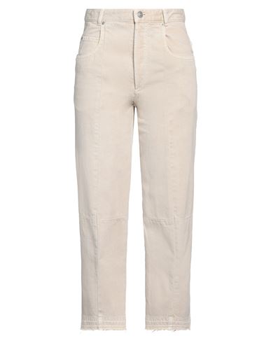 Isabel Marant Woman Jeans Beige Size 6 Cotton In Beige Chiari E Naturali