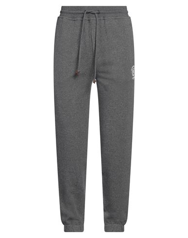 Brunello Cucinelli Man Pants Lead Size S Cotton, Silk, Cashmere In Gray