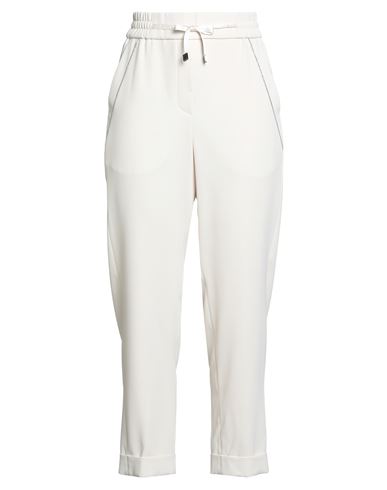 Peserico Woman Pants Off White Size 2 Polyester In White