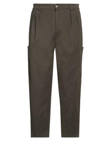 Daniele Alessandrini Man Pants Military Green Size 32 Cotton, Elastane In Green