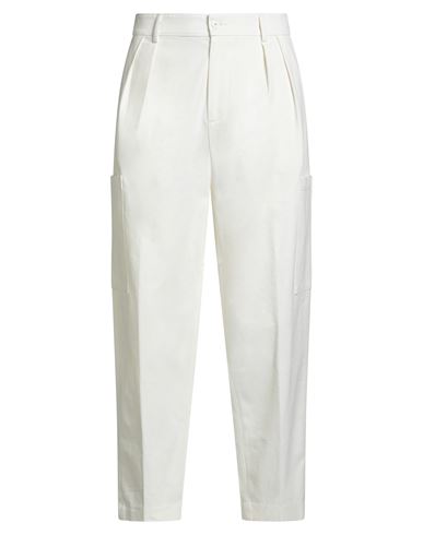 Daniele Alessandrini Man Pants Cream Size 32 Cotton, Elastane In White