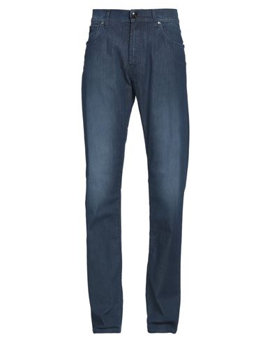 Shop Corneliani Id Man Jeans Blue Size 31 Cotton, Viscose, Polyester, Elastane