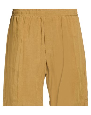 Liu •jo Man Man Shorts & Bermuda Shorts Military Green Size 40 Viscose, Linen In Brown