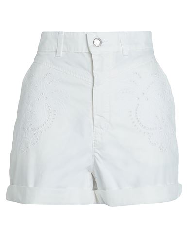 Hugo Boss Boss Woman Shorts & Bermuda Shorts White Size 8 Cotton In White