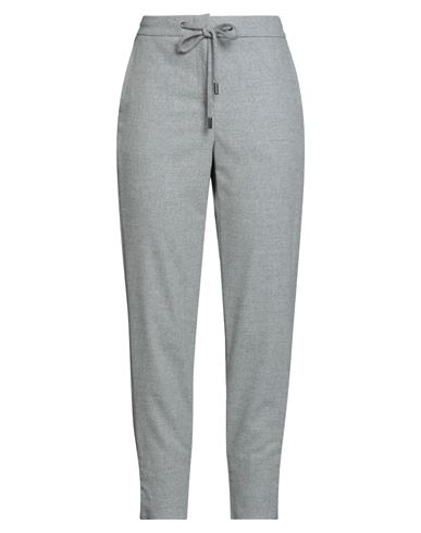 Peserico Woman Pants Light Grey Size 8 Wool, Polyester, Viscose, Polyamide, Elastane In Gray