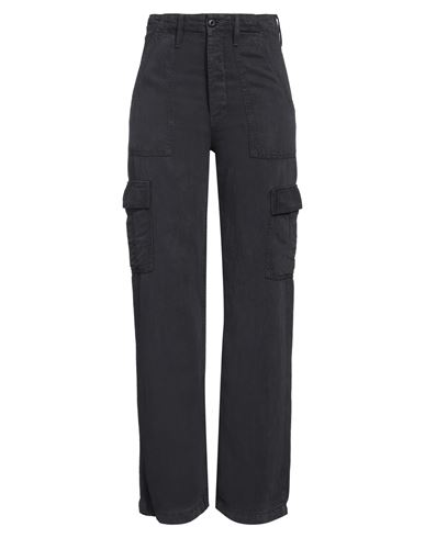 Mother Straight Up Rambler Cargo Pants In Black In Grey
